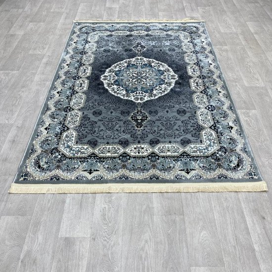 Turkish carpet Kashan 1019A 11 mm gray size 300*400