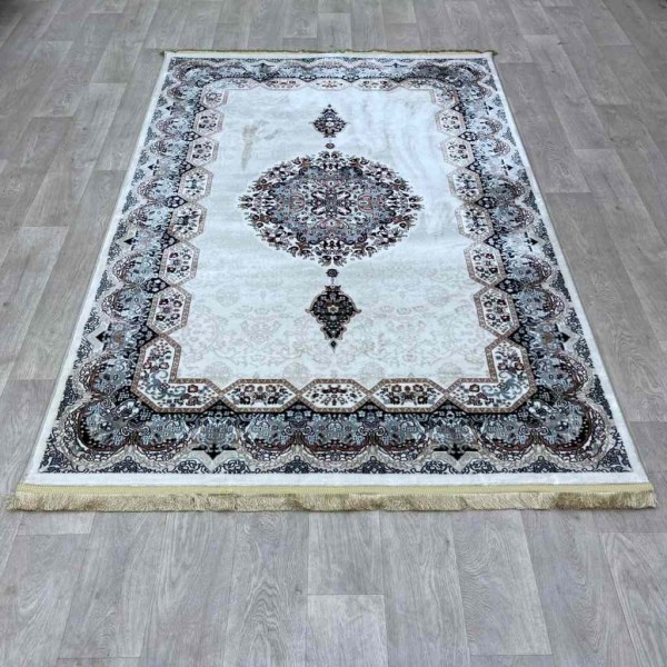 سجاد تركي كاشان 1019A كريم كريم مقاس 500*800