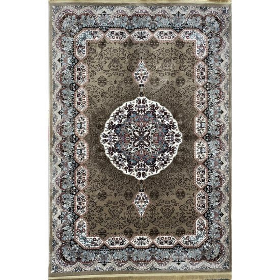 Turkish carpet Kashan 1019A 11 mm beige size 400*500