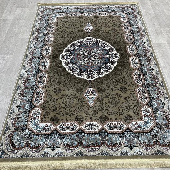 Turkish carpet Kashan 1019A 11 mm beige size 250*350