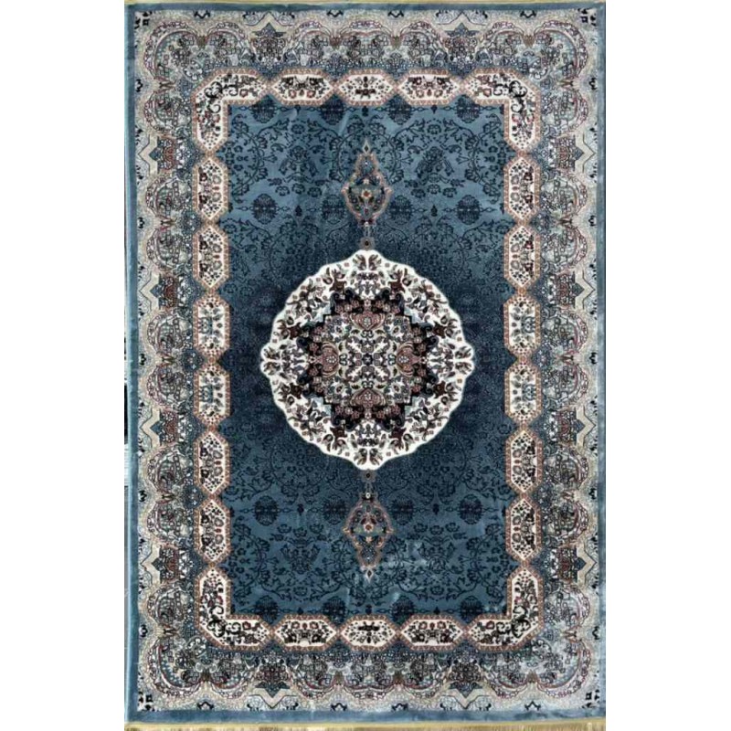 سجاد تركي كاشان 1019A سماوي مقاس 500*800