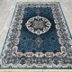 Turkish carpet Kashan 1019A 11 mm cyan size 100*200