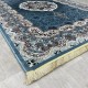 Turkish carpet Kashan 1019A 11 mm cyan size 400*600