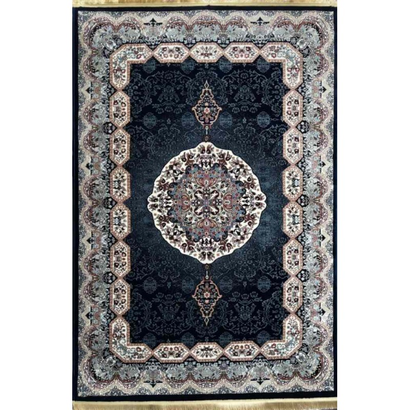 سجاد تركي كاشان 1019A كحلي مقاس 500*800