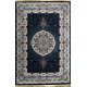 Turkish carpet Kashan 1019A 11 mm dark blue size 400*600