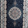 Turkish carpet Kashan 1019A dark blue size 250*350