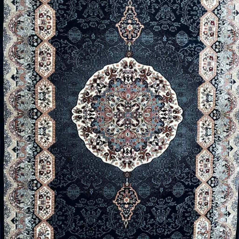 سجاد تركي كاشان 1019A كحلي مقاس 500*800