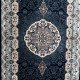 Turkish carpet Kashan 1019A 11 mm dark blue size 400*600