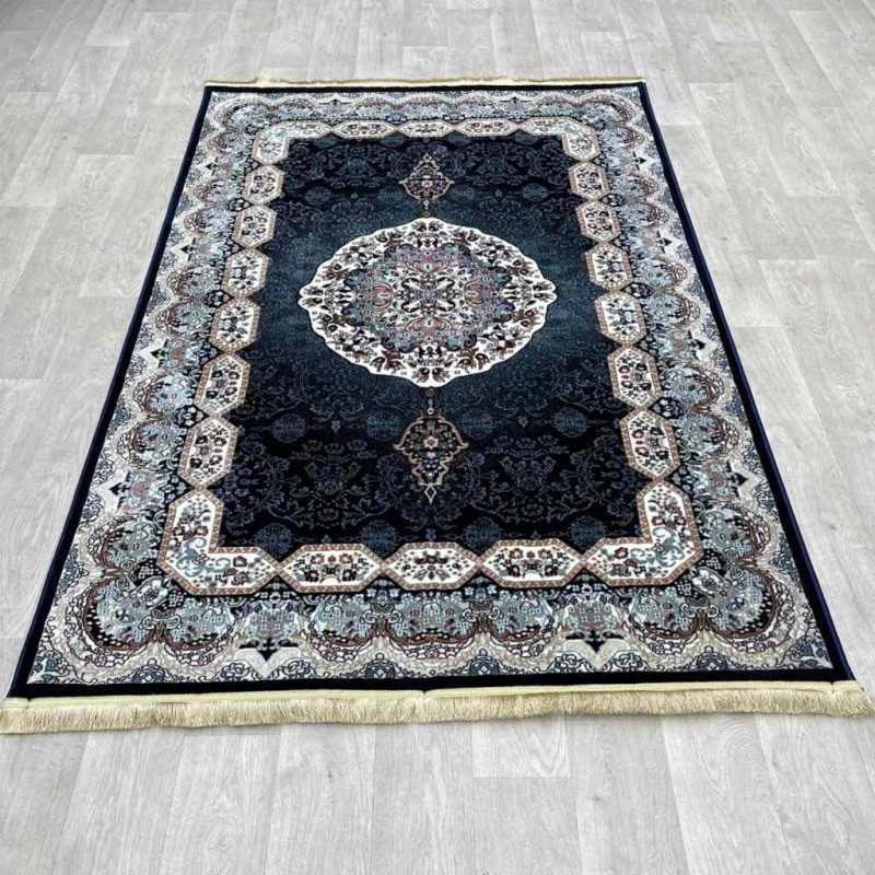 سجاد تركي كاشان 1019A كحلي مقاس 500*800