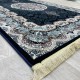 Turkish carpet Kashan 1019A 11 mm dark blue size 400*600