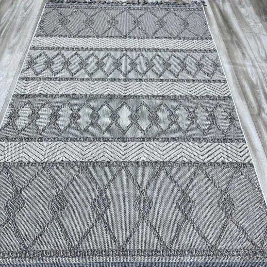 Bulgari Nordic Rugs 19409D Gray Beige Size 80*150