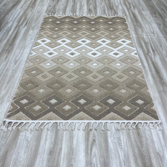 Bvlgari Nordic Carpet 19513C Beige White Size 100*300