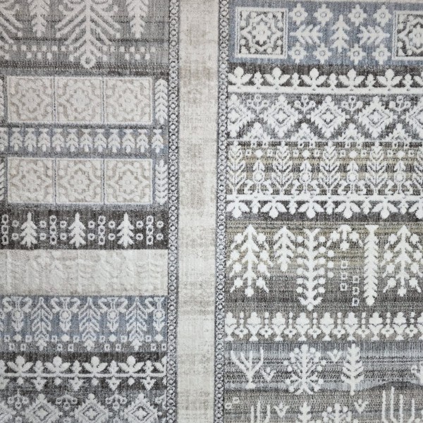 سجاد ارتلاين بوهيمي تركي 1906B انثراسيت بوني دائري مقاس 150*150