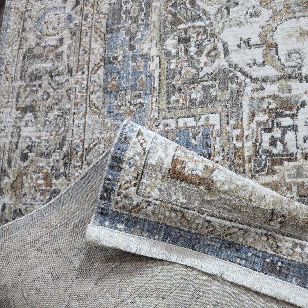سجاد ارتلاين بوهيمي تركي 1923A كريم سماوي مقاس 150*220