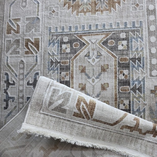 ARTLYNN Bohemian Turkish Carpet A258B CREAM VIZON Size 100*300