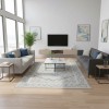 سجاد ارتلاين بوهيمي تركي A193C كريم سماوي مقاس 250*350