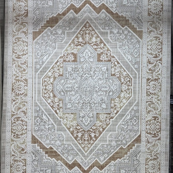 سجاد ارتلاين بوهيمي تركي A193C كريم ذهبي مقاس 150*220