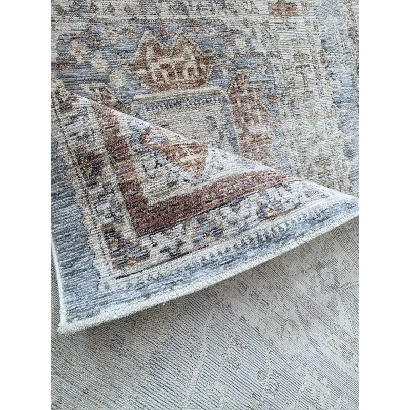 سجاد بوهيمي تركي A640A انتراسيت غامق مقاس 80*150