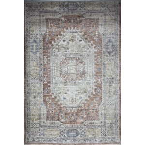 سجاد بوهيمي تركي A640A انتراسيت اصفر مقاس 300*400