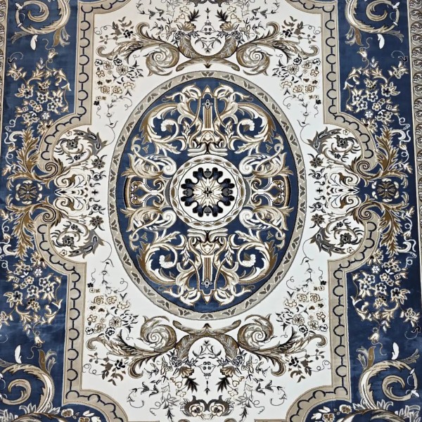 Shiraz A706C classic thick soft blue Turkish rug size 50*80