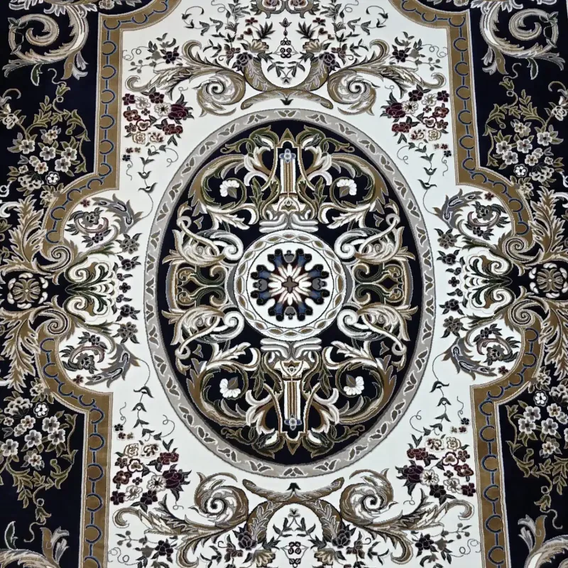 سجاد تركي شيراز A706C كلاسيك سميك ناعم كحلي مقاس 300*400