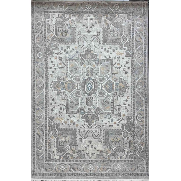 سجاد غرناطة بوهيمي تركي AH497 مولتي كريم مقاس 50*80 سم دعاسة وطاية