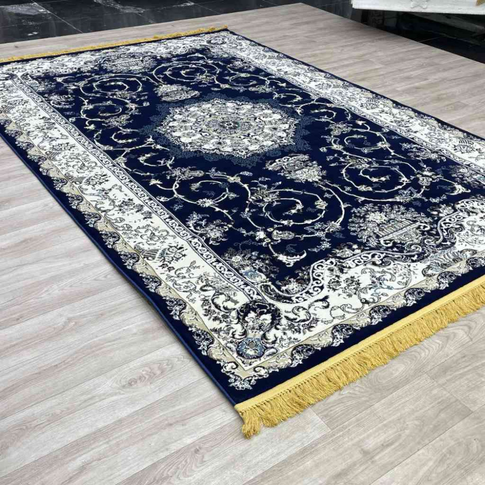 سجاد تركي تبريز كلاسيك سميك ناعم 2767B كحلي مقاس 100*300 سجاد تركي تبريز كلاسيك سميك ناعم 2767B كحلي مقاس 100*300