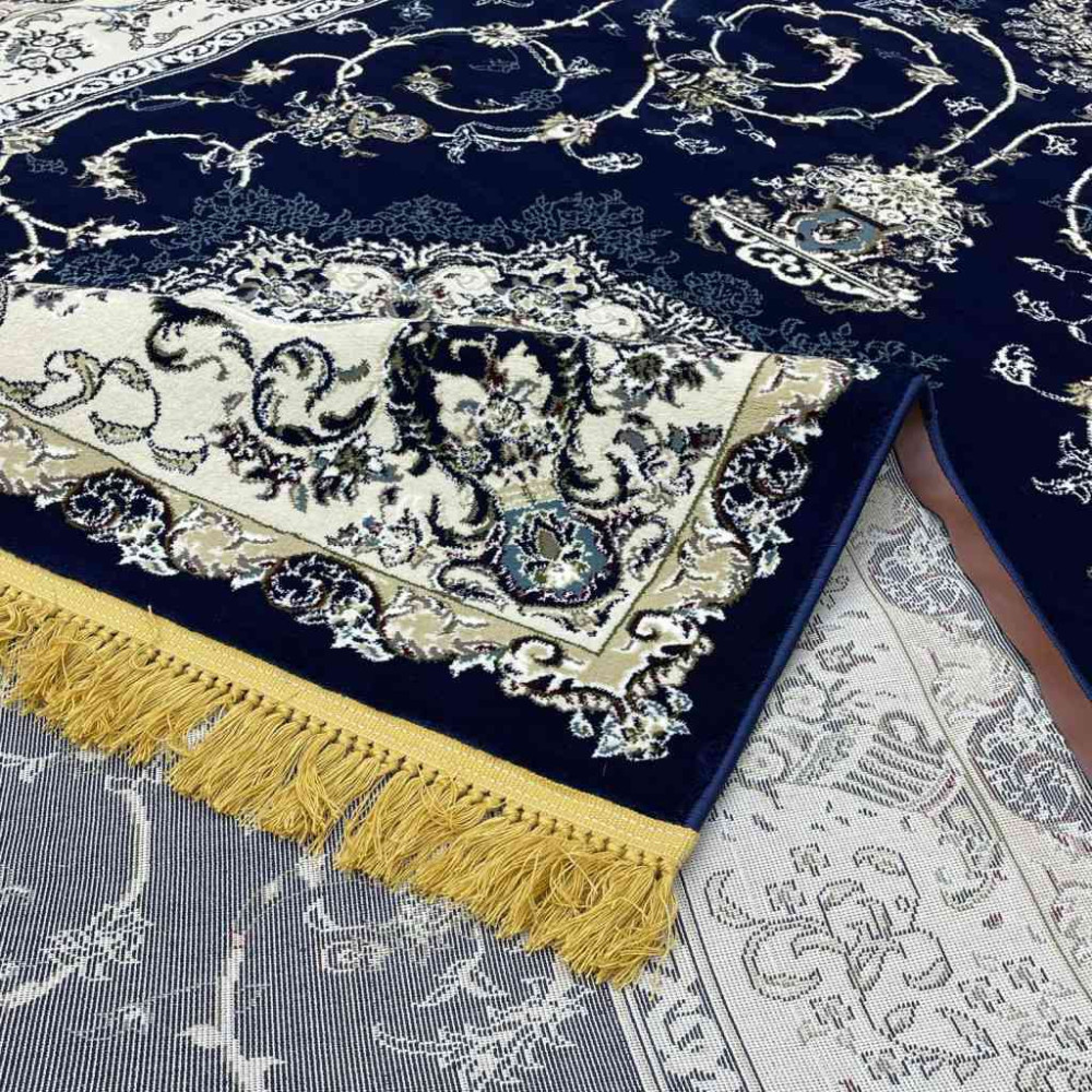 سجاد تركي تبريز كلاسيك سميك ناعم 2767B كحلي مقاس 100*300 سجاد تركي تبريز كلاسيك سميك ناعم 2767B كحلي مقاس 100*300