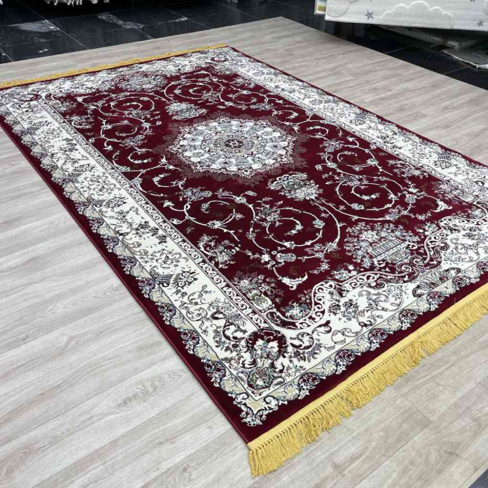 سجاد تركي تبريز كلاسيك سميك ناعم 2767B احمر عنابي مقاس 100*300 سجاد تركي تبريز كلاسيك سميك ناعم 2767B احمر عنابي مقاس 100*300