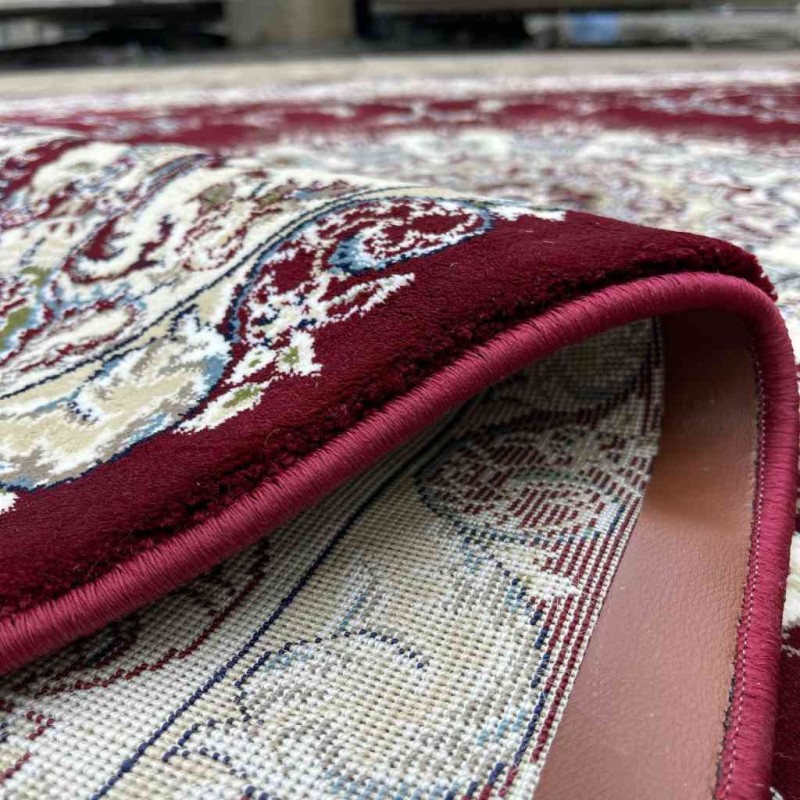 سجاد تركي تبريز كلاسيك سميك ناعم 2767B احمر عنابي مقاس 300*500