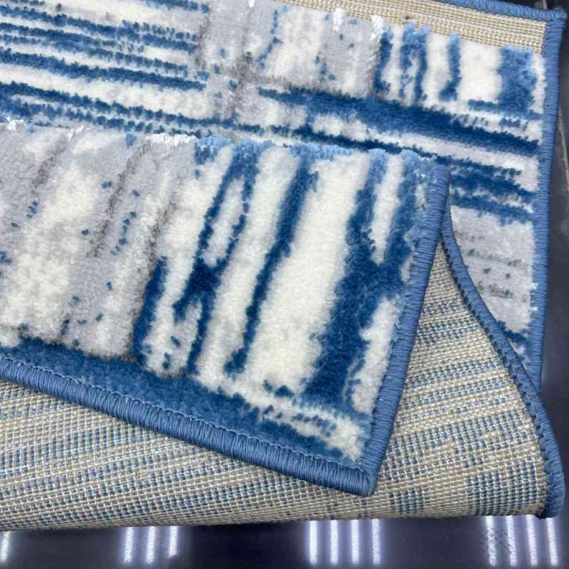 Turkish Super bourse carpet R2874A cyan color