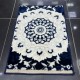 Turkish crystal carpet T1642A navy blue