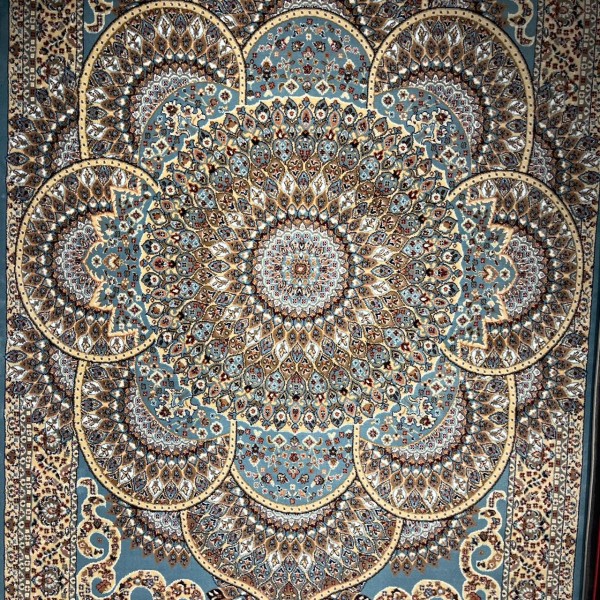 AL WAHA Turkish Rug H5307C Sky Blue Size 250*350