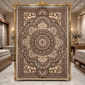 AL WAHA Turkish Rug H5307C Sky bone cream Size 100*300