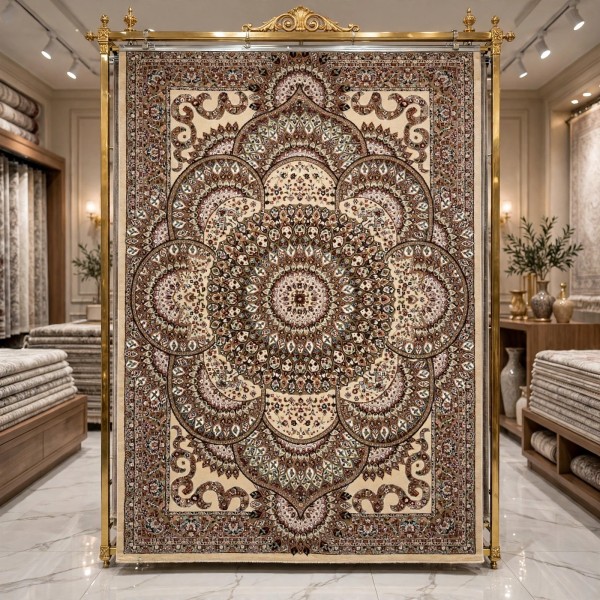سجاد الواحة تركي H5307C بوني كريم مقاس 100*200