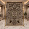 سجاد الواحة تركي H5307C بني غامق مقاس 100*500