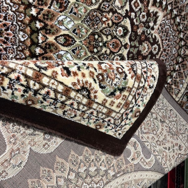 سجاد الواحة تركي H5307C بني غامق مقاس 100*500