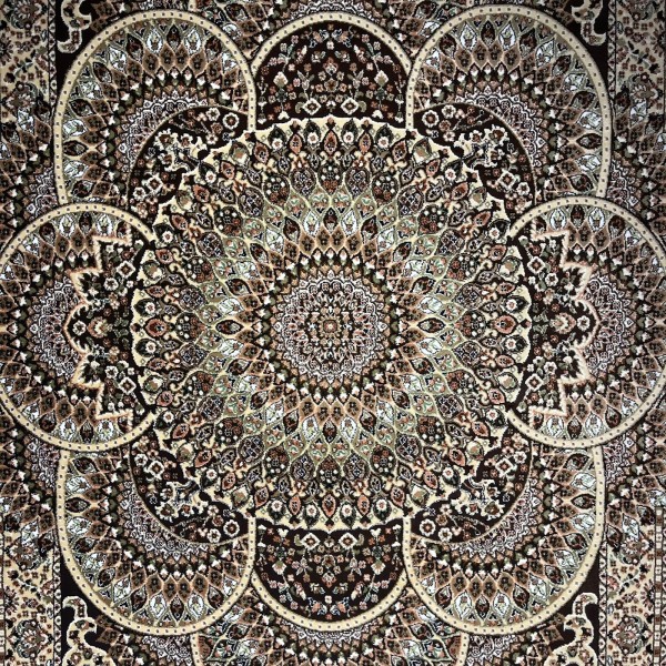 سجاد الواحة تركي H5307C بني غامق مقاس 100*500