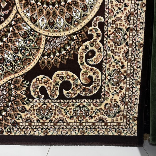 سجاد الواحة تركي H5307C بني غامق مقاس 100*500