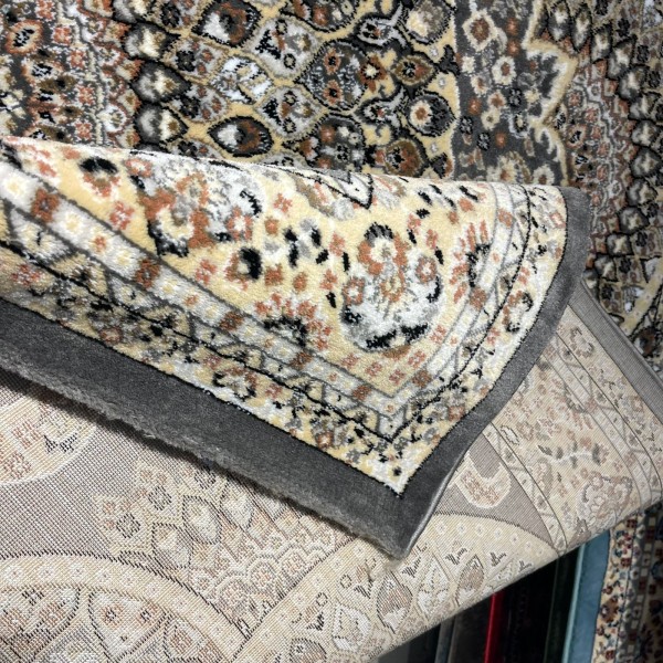 AL WAHA Turkish Rug H5307C Sky Dark gray Size 200*300