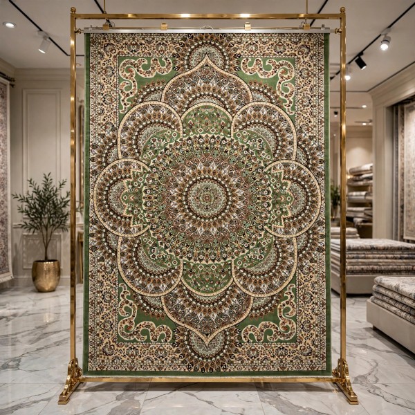 AL WAHA Turkish Rug H5307C Sky green Size 200*300