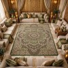 AL WAHA Turkish Rug H5307C Sky green Size 200*300