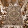 سجاد الواحة تركي H5307C بني فاتح مقاس 250*350
