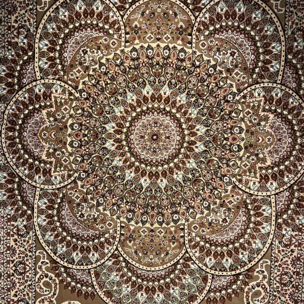 سجاد الواحة تركي H5307C بني فاتح مقاس 250*350
