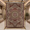سجاد الواحة تركي H5307C احمر غامق مقاس 400*600