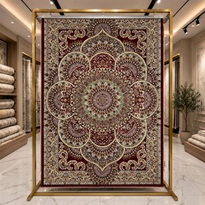 AL WAHA Turkish Rug H5307C Sky Dark red Size 200*300