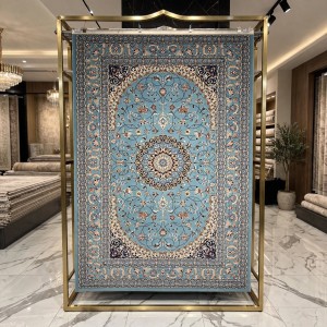 AL WAHA Turkish Rug H3650B Sky Blue Size 100*300
