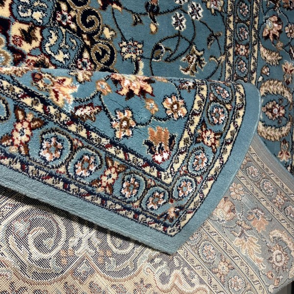 AL WAHA Turkish Rug H3650B Sky Blue Size 80*150