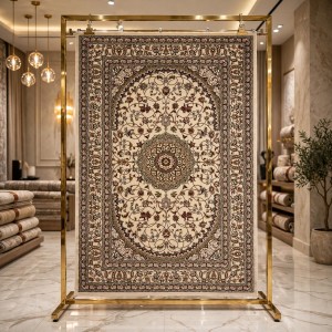 AL WAHA Turkish Rug H3650B Sky bone cream Size 100*400