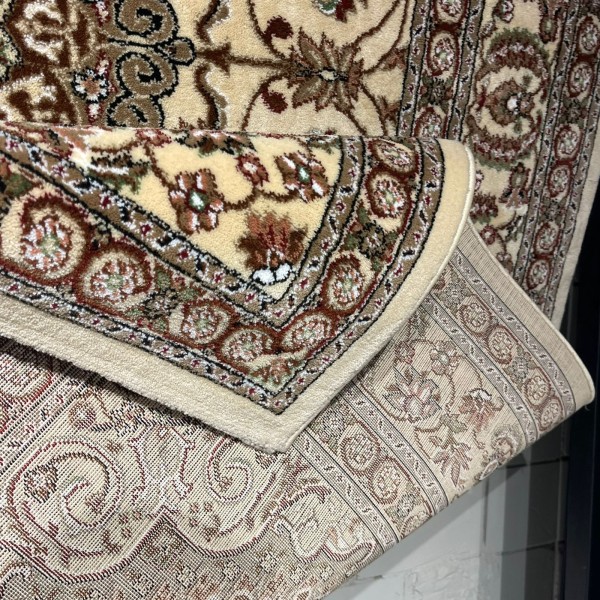 AL WAHA Turkish Rug H3650B Sky bone cream Size 100*400